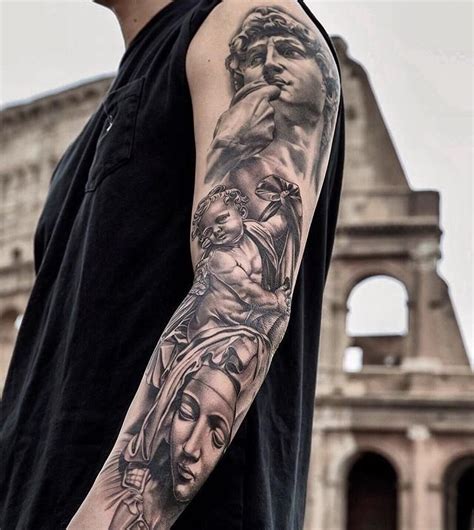 david michelangelo tattoo|michelangelo tattoo designs.